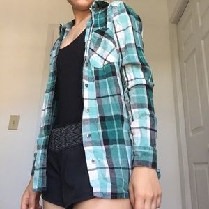 Turquoise flannel